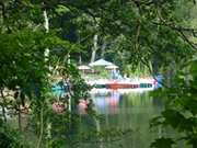 Im Usedomer Hinterland: Bootsverleih am Wolgastsee.