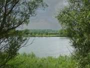 Mellsee, ein Arm des Achterwassers: Halbinsel Gnitz.