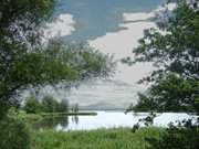 Dunkle Wolken: Regenschauer ber Usedom.