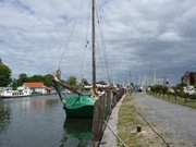 Segelschiffe im Greifswalder Museumshafen.