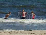 Familienurlaub auf Usedom: Badespa in der Ostsee.