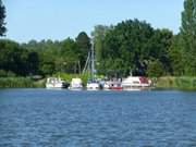 "Ltten Ort" auf Usedom: Hafen an der Rieck.