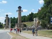 Promenade ind Stettin: Polnische Hafenstadt an der Oder.