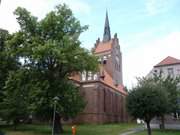 Kirche und Rathaus: Stadt Usedom.