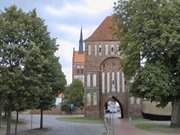 Anklamer Tor: Altstadt von Usedom.