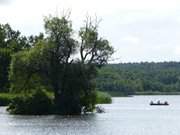 Schwaneninsel im Klpinsee: Inselmitte Usedoms.