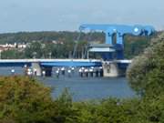 Inselbrcke: Bahn- und Straenverbindung nach Usedom.