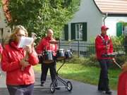 Fanfarenzug: Der groe Festumzug zum Erntefest Loddin.