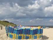 Ostseestrand von Koserow: Wolken ziehen am Usedomer Himmel.