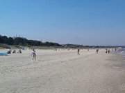 Zwischen Ahlbeck und Swinemnde: Ostseestrand auf Usedom.