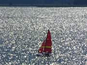 Segelboot: Auf dem Achterwasser bei Pudagla.