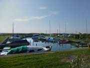 Ostseebad Koserow auf Usedom: Sportboothafen am Achterwasser.