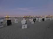 Abends am Strand: Ostseebad Heringsdorf auf Usedom.