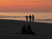 An der Ostsee auf Usedom: Ende eines Urlaubsttages.