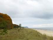 Blick zum Seebad ckeritz: Ostseestrand von Usedom.