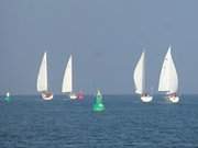 Urlaub auf Usedom: Segelboote auf dem Greifswalder Bodden.