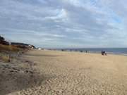 Breiter Sandstrand: Ostseebad Bansin auf Usedom.