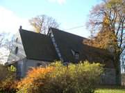 "Lyonel-Feininger-Kirche": Benz im Usedomer Hinterland.