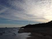 Blick nach Heringsdorf: Strand des Ostseebades Bansin.