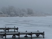 Anleger in Kamminke: Fischerhafen am Stettiner Haff.