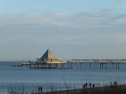 Abendstimmung im Ostseebad Heringsdorf: Die Seebrcke.