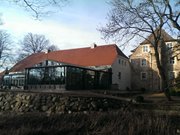 Wintergarten: Restaurant im Wasserschloss Mellenthin.