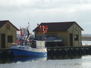 Boot aus Usedom: Freest auf dem nahegelegenen Festland.
