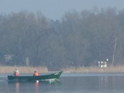 Usedomer Halbinsel Gnitz: Fischerboot auf dem Achterwasser.