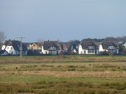 Ostseebad Zinnowitz auf Usedom: Ferienhuser mit Rohrdach.