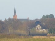 Evangelische Kirche: Zinnowitz im Norden der Insel Usedom.