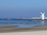 "Mhlenbake" auf der Westmole: Wahrzeichen des Swinemnder Hafens.