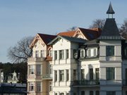 Ostseebad Bansin auf Usedom: Bdervillen an der Strandpromenade.