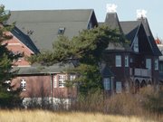 Meerblick: Bdervillen an der Strandpromenade von Bansin.