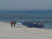 Wanderung nach Zinnowitz: Ostseestrand von Zempin.