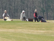 Dem Wetter getrotzt: Golf im Usedomer Hinterland.