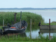 Kleinsthafen am Achterwasser: Fischfang auf Usedom.