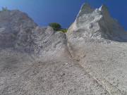 Kreidefelsen bei Sassnitz: Gipfel, berhnge und Abbrche.