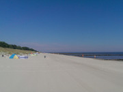 Morgens auf dem Ostseestrand des Seebades Zempin.