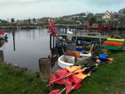 Seebad Loddin auf Usedom: Achterwasserhafen.