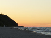 Streckelsberg bei Koserow: Sonnenuntergang ber der Ostsee.