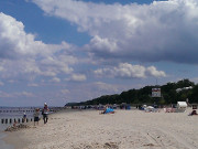 Wolken ber dem Ostseestrand des Bernsteinbades ckeritz.