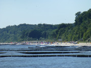 Strand von Klpinsee: Badebetrieb in den Sommerferien.