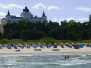 Blick von der Seebrcke: Ostseebad Zinnowitz auf Usedom.