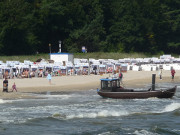 Viele Badegäste: Ostseebad Bansin auf Usedom.