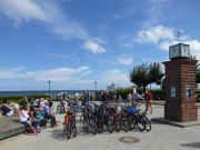 Urlaub auf Usedom: Promenadenplatz des Ostseebades Bansin.