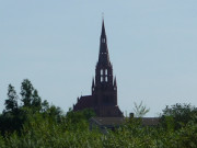 Weithin sichtbare Landmarke: Kirche in Demmin.