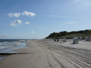 Weiter Ostseestrand: Seebad Zempin auf Usedom.