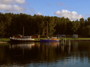 In der Abendsonne: Boote im Peenemnder Nordhafen.