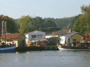 Das Festland bei Usedom: Fischerhafen von Freest.