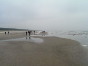 Strand von Swinemnde: Blick in Richtung Usedomer Kaiserbder.